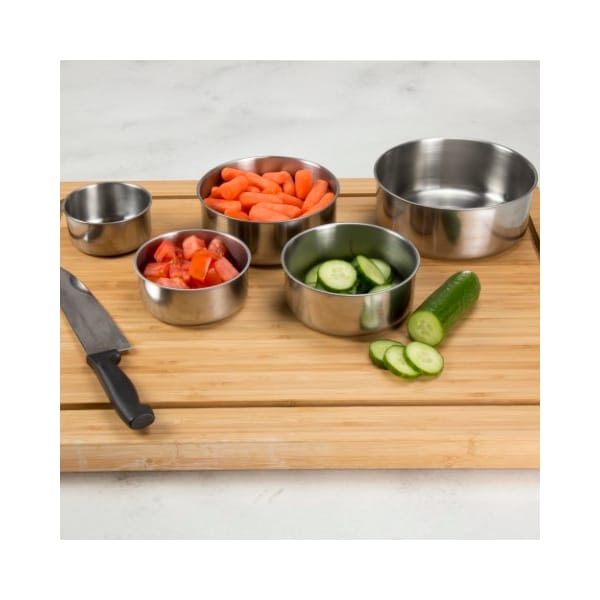 Hastings Home Hastings Home 5 Piece Stainless Steel Bowl Set with Lids 611427DPW - main